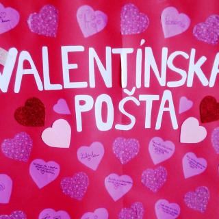 Valentínska pošta v našej škole: