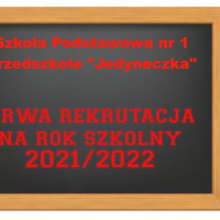 Rekrutacja na rok szkolny 2021-2022