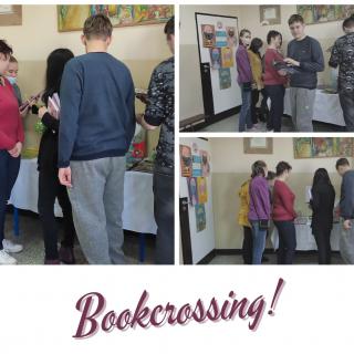 kolaż zdjęć z akcji bookcrossing