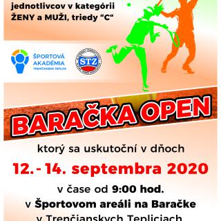 Baračka Open, 12. - 14.9.2020