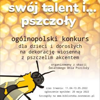 Konkurs plastyczny dla dzieci i dorosłych - „Wiosną obudź swój talent i… pszczoły”