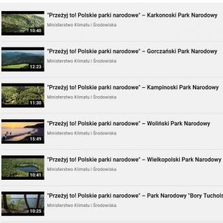 Filmy edukacyjne o polskich parkach narodowych