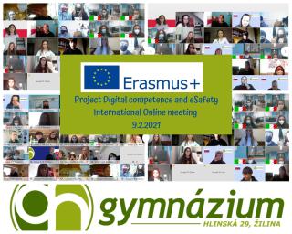 Virtuálne stretnutie študentov z projektu ERASMUS+ Digital competence and eSafety