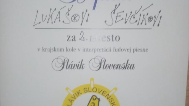 Krajské kolo súťaže Slávik Slovenska
