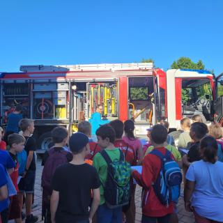 Besuch der Feuerwehr in Wiesent
