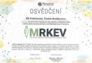 Osvědčení MRKEV