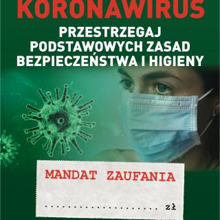 2020.09.17 Koronawirus. Przestrzegaj podstawowych zasad bezpieczeństwa i higieny
