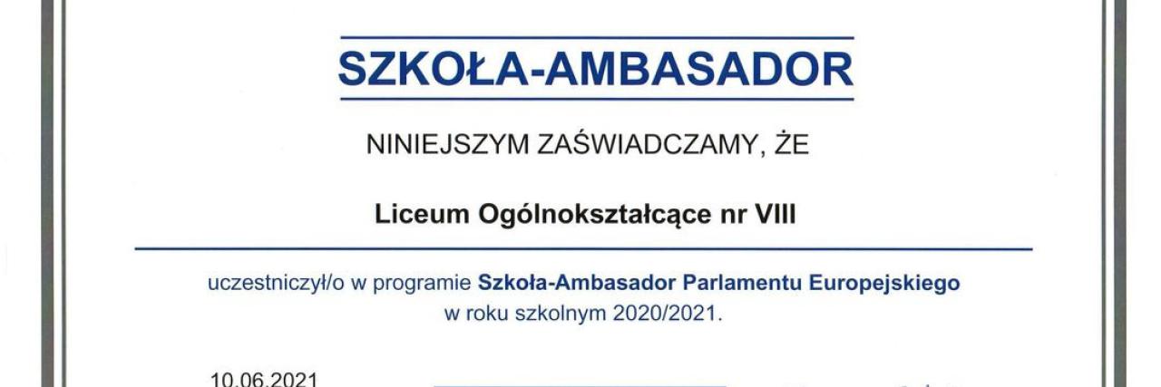 Szkoła-Ambasador Parlamentu Europejskiego 