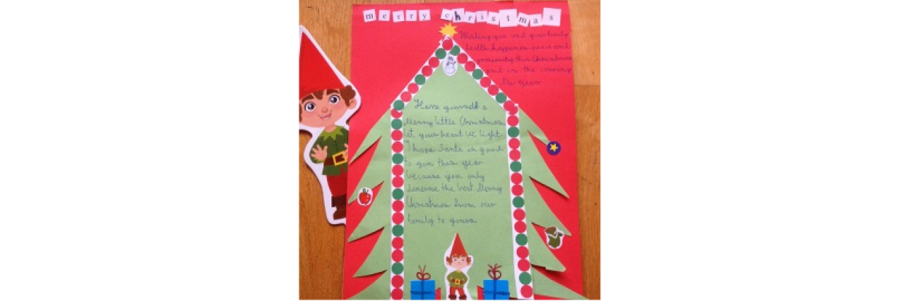 Kartki i życzenia świąteczne uczniów klasy 4b i 4c