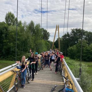 Abschlussradtour der AG Wandern / Radfahren nach Bad Köstritz und Crossen am 13.07.2022