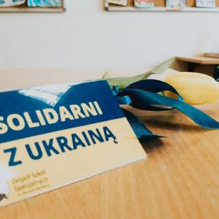 Poducha dla ukraińskiego malucha - akcja Szkolnego koła wolontariatu
