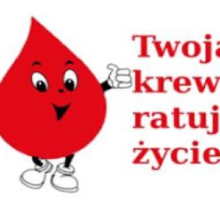 23.11.2021 r. - akcja krwiodawstwa w ZSZ w Wołowie - Oddaj krew, uratuj życie!