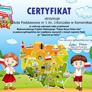 Międzynarodowy Projekt Edukacyjny „Piękna nasza Polska cała”