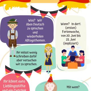 Vasarą vokiečių kalbos penktokai mokėsi linksmoje stovyklėlėje