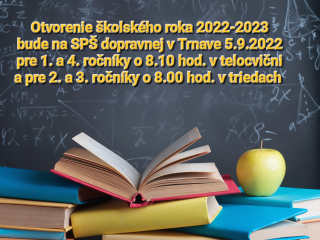 Pred štartom nového školského roka 2022-23