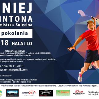 Turniej Badmintona o Puchar Burmistrza Sulęcina