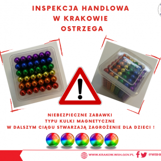 Ostrzeżenie Inspekcji Handlowej w Krakowie przed szczególnie niebezpieczną „zabawką”!
