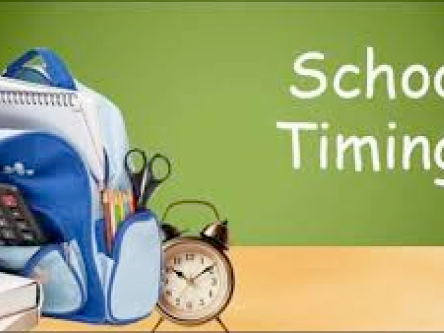 School Timings 2022-23