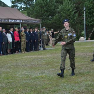 Zakończenie mundurowego  roku szkolnego kadetów I LO PUL w Wołominie i I LO PUL Dębe Wielkie