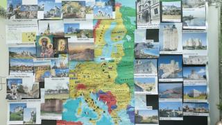 Erasmus+ "W sercu króla". Mapa ukazująca miejsca w Polsce i we Włoszech.