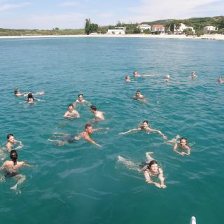 Gymnazisti na plaveckom kurze v Chorvátsku
